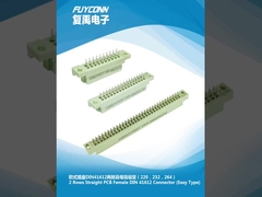 2 мужчины разъема ДИН 41612 рядков & женский разъем Еврокард ПКБ