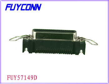 тип Connetor погружения PCB тесемки конфигураций штыря тангажа 36 2.16mm R/A с защелкой и доска фиксируют