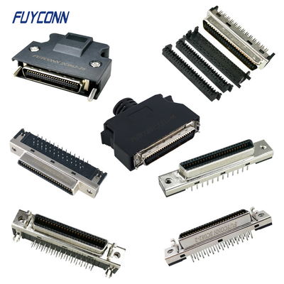 SCSI MDR Connector PCB Solder Cup IDC Crimp 1.27mm 50pin Connector Китай