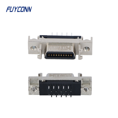 разъем-розетка SCSI 20pin, соединитель SCSI PCB тангажа 1.27mm прямой