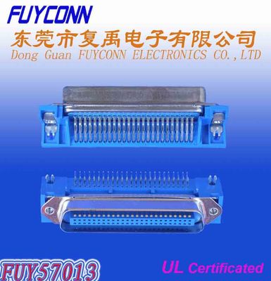 штепсельная вилка Pin прямоугольного Centronics соединителя 50 PCB чемпиона тангажа 2.16mm мужская с замком доски