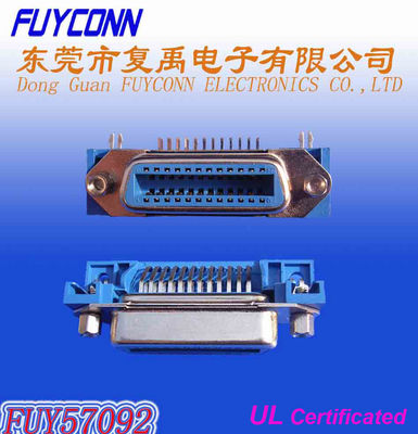 соединителя чемпиона PCB 14 24 36 50Pin Centronic прямоугольных женских с защелкой весны
