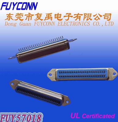 Разъем-розетка PCB 50 Pin Centronic прямая аттестовала тангаж UL 2.16mm