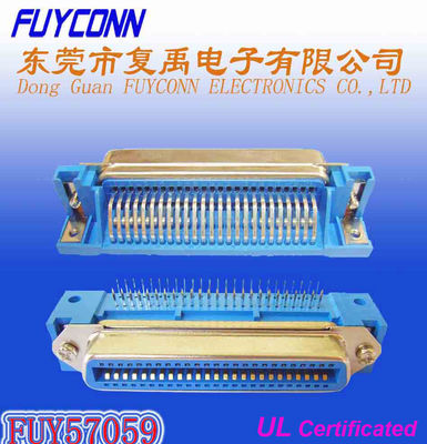 UL PCB 50 Pin Centronic прямоугольным аттестованный разъём-розетка