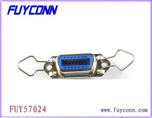 разъем-розетка 2.16mm черная как смоль/голубая 50 Pin Centronic припоя с зажимом поруки
