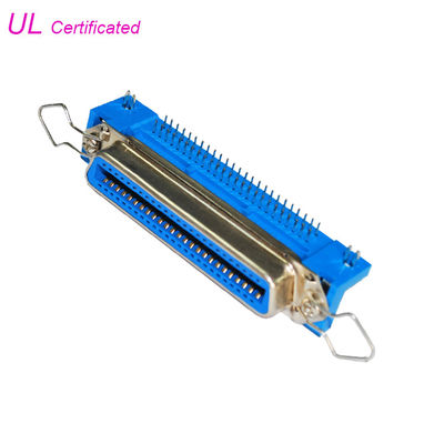 Соединитель 50pin замка доски PCB 25 пар Centronic прямоугольный женский с защелкой весны