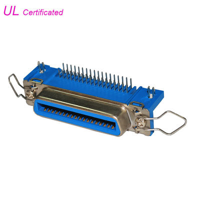Соединитель PCB контактного разъема 50pin 24pin 14pin Centronics 36 чемпиона прямоугольный с защелкой весны