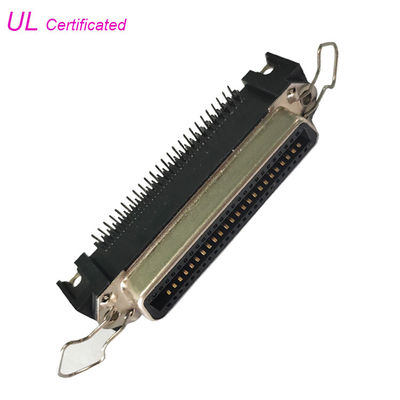 соединитель принтера PCB 50Pin Centronic прямоугольный женский с зажимом поруки
