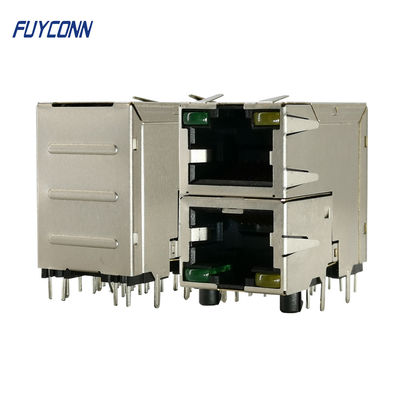 2x1 2 переносит разъем-розетку Pin RJ45 света 16 СИД для сети