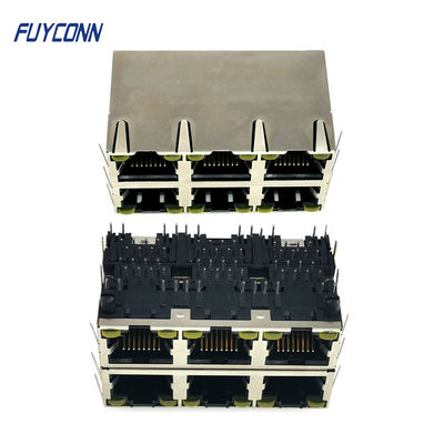 2x3 6 переносит женский соединитель Pin модульного Джек PCB 48 соединителя RJ45
