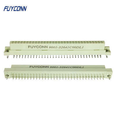 Женский 2 соединитель Eurocard DIN 41612 штепсельной розетки PCB ангела права строк 64P с замком доски