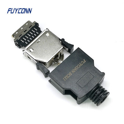 Соединитель соединителя 2.17mm 20pin 26Pin MDR SCSI припоя мужской с пластиковой крышкой