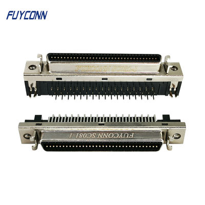 тип CN соединителя PCB прямоугольный женский 1.27mm соединителя SCSI 68Pin с вешалкой Fixness