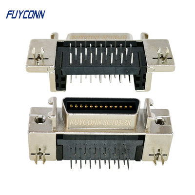 Тип PCB гнездового разъема SCSI 26Pin прямоугольный с раковиной цинка замка доски
