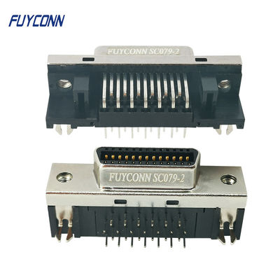 Соединитель прямоугольного штыря женский MDR соединителя 26 SCSI PCB