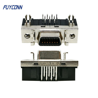 Женский соединитель SCSI 90 контактный разъем SCSI 14 держателя PCB степени R/A