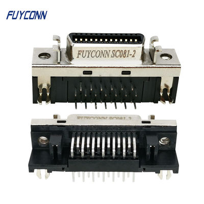 Соединитель SCSI PCB тип соединитель CN 90 градусов R/A сервопривода Pin женщины 26 для доски PCB