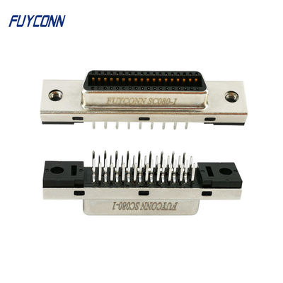 тип гнездового разъема SCSI Pin MDR PCB 36 соединителя 1.27mm вертикальный