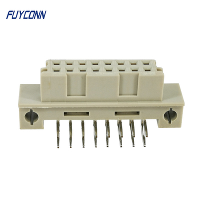 DIN41612 женщина 2 гребет соединитель PCB Eurocard 16 Pin прямоугольный